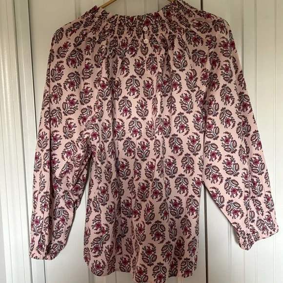 J.Crew Pink Floral Blouse - Picture 2 of 7